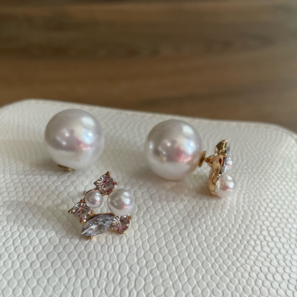 Never used pearl earrings